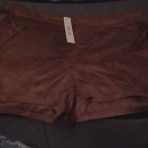 Brown Faux Shorts